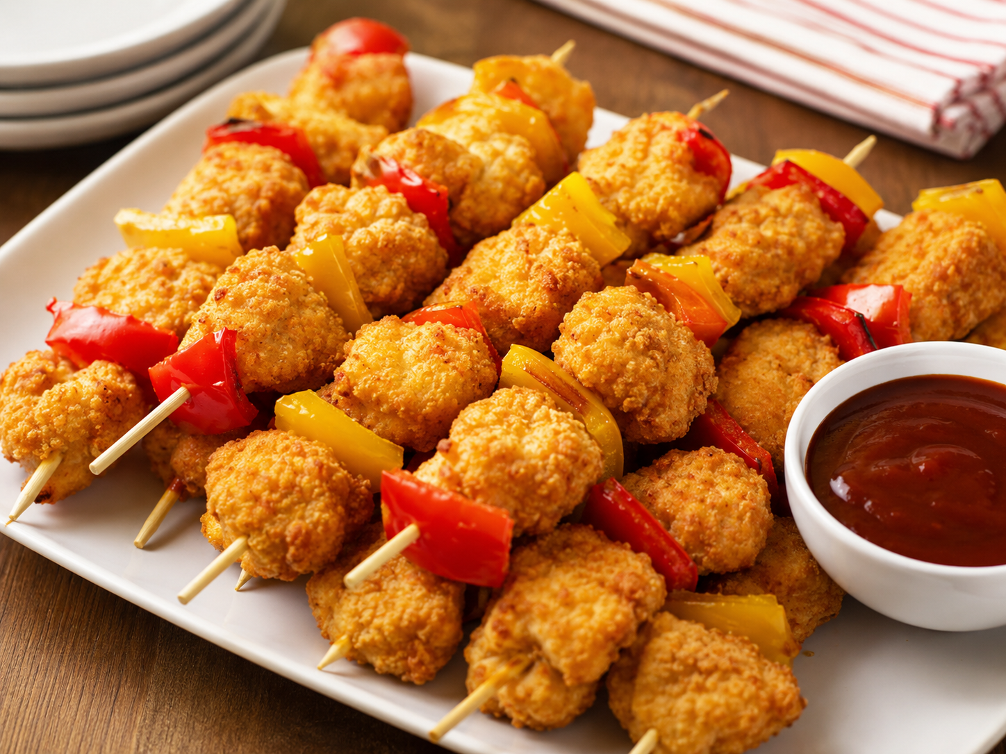 Chicken-Nugget-Spieße