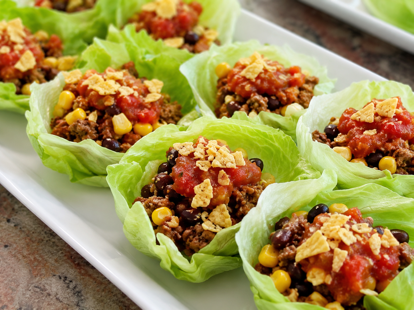 Taco-Salat-Cups