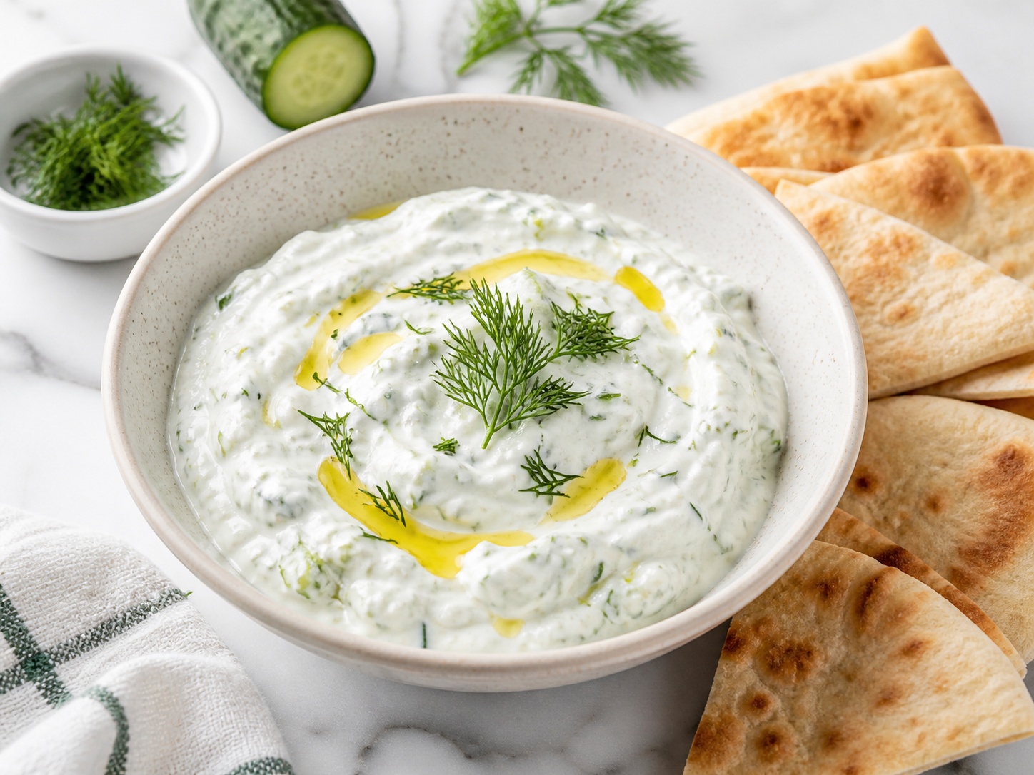 Tzatziki mit Pita-Brot